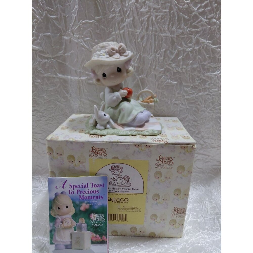 Vtg Were So Hoppy Youre Here Precious Moments 1997 Spring Celebration Figurine